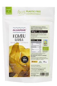 Alga Kombu Rápida (Kombu Real - Laminaria), 50g, BIO/VEGAN/CRU