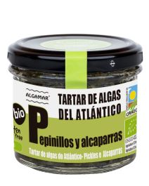 Tartar de Algas do Atlântico com PICKLES e ALCAPARRAS, BIO/VEGAN/SEM GLUTEN, (100g); ALGAMAR